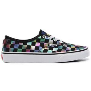 Vans Iridescent Checkerboard Rainbow  Sneakers Sz 6 Women / 4.5 Men Authentic